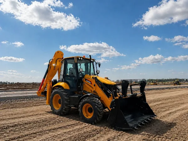 Lonking 83C backhoe loader - front-right view.