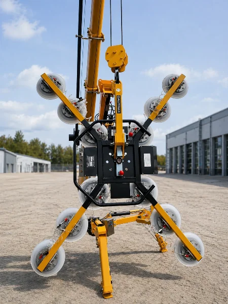 вакуумен повдигач за стъкла BAUTRAX XGL1200 - заден изглед.