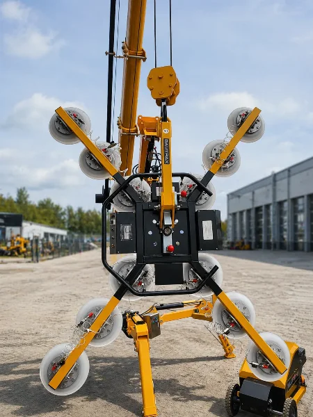 вакуумен повдигач за стъкла BAUTRAX XGL1200 - заден изглед.