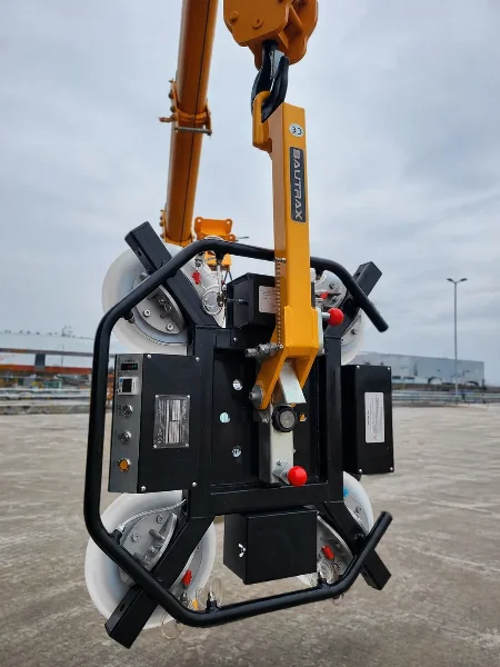 вакуумен повдигач за стъкла BAUTRAX XGL400 - детайл от контролния панел.