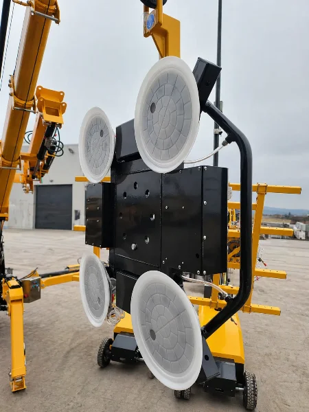 вакуумен повдигач за стъкла BAUTRAX XGL400 - детайл от вакуумните чашки.
