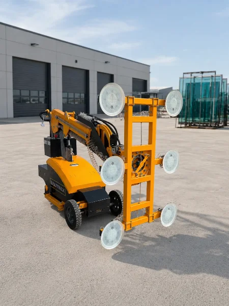 монтажен робот за стъкла BAUTRAX VROB600 - преден десен изглед.