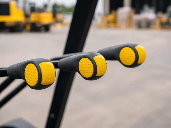 LPG мотокар BAUTRAX FORK30 - детайл от лостовете за управление.