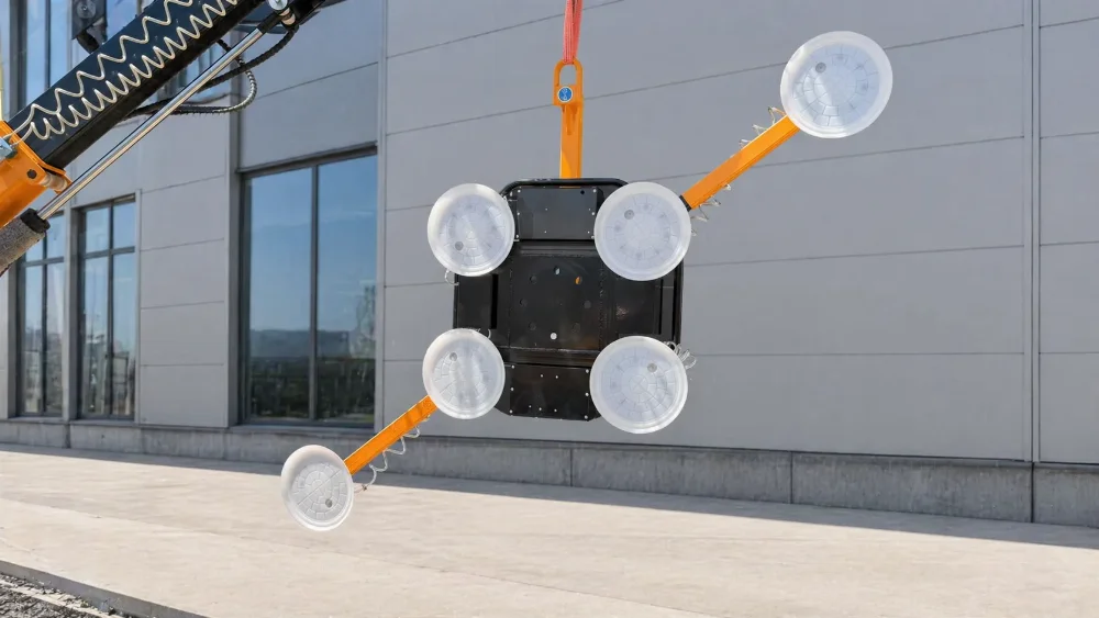 BAUTRAX XGL600 six-cup vacuum glass lifter - front view.